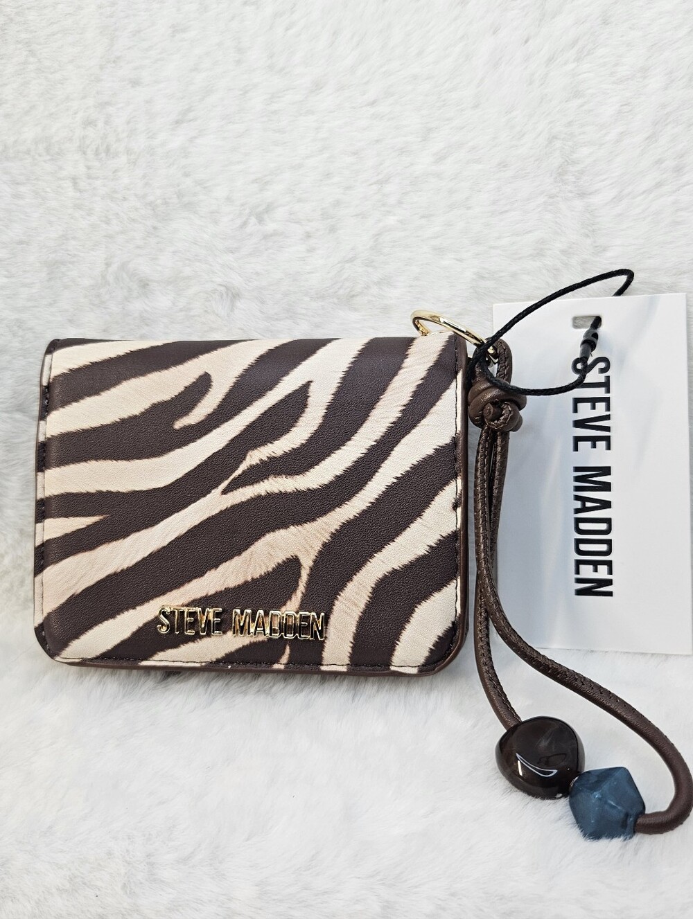 Steve Madden Zebra Print Wallet NWT - Picture 2 of 9